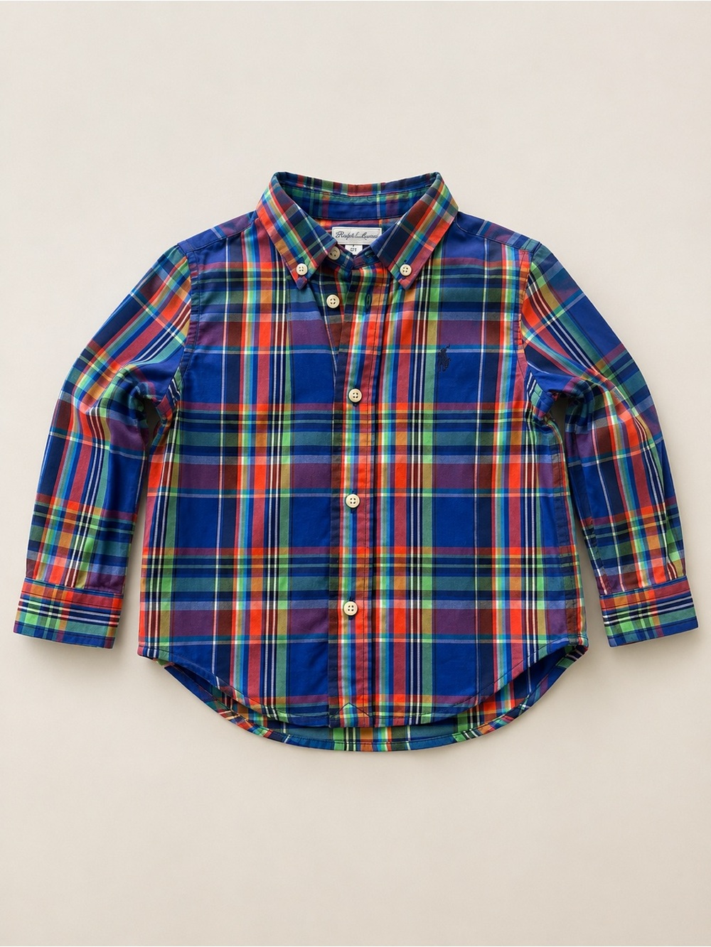Ralph Lauren Multi-Color Plaid Button-Down Shirt